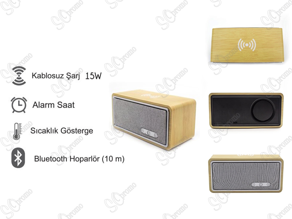 KABLOSUZ SARJ CİHAZI - KABLOSUZ HOPARLÖR ( ALARM - SAAT)